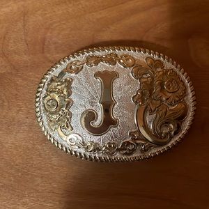 Crumrine J belt buckle